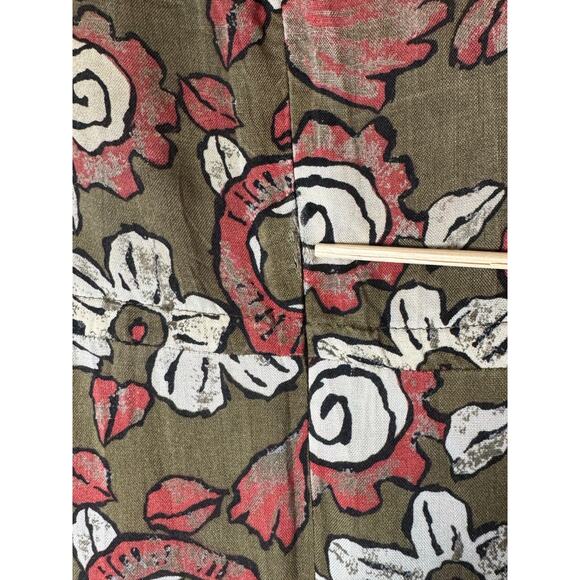 Vintage Liz Claiborne Brown Floral Floral Dress Womens 4 Small Drop Waist Boho - Picture 10 of 10
